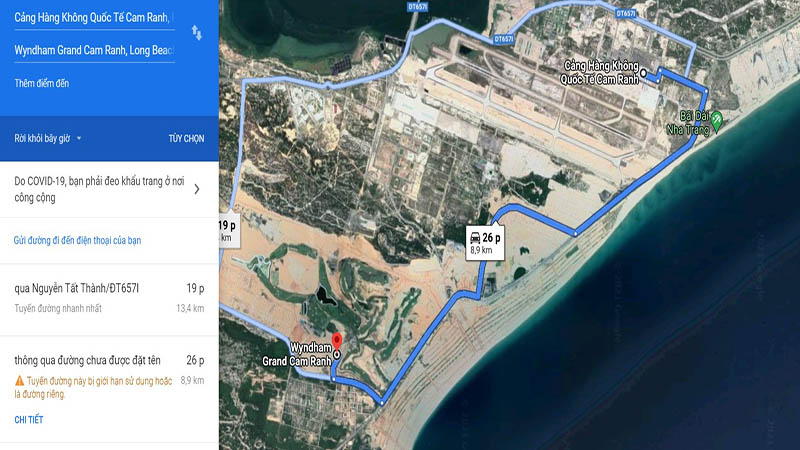 Wyndham Grand Cam Ranh to Cam Ranh Airport